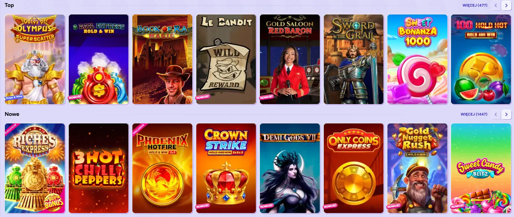 Najpopularniejsze gry slotowe w Spinbara